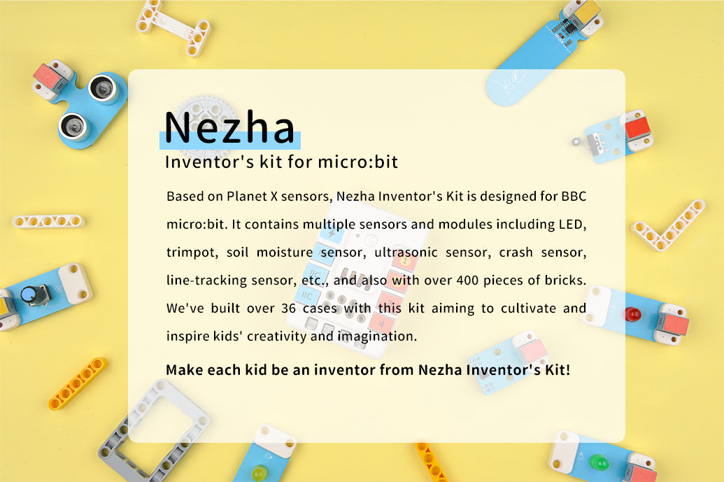 Nezha Inventor's kit for micro:bit (25 prosjekter)