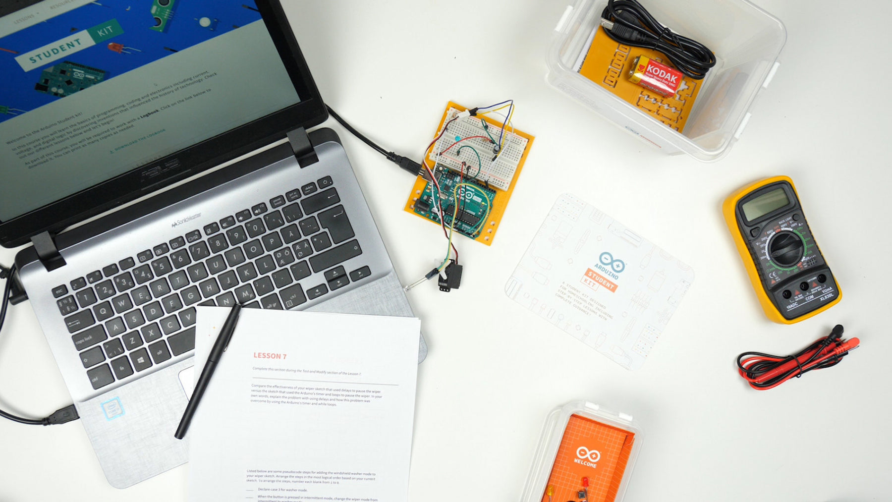 Arduino Student Kit - Ny startpakke for å lære elektronikk og programmering