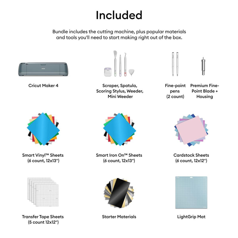 Cricut Maker 4 Essentials bundle kuttemaskin