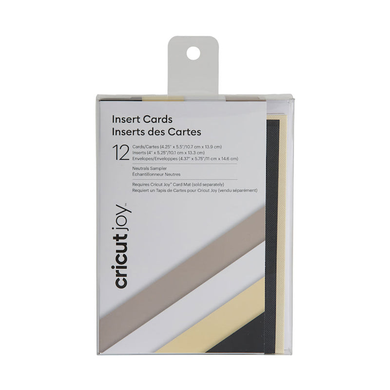 Cricut Joy Insert Cards 12-pack, nøytrale farger