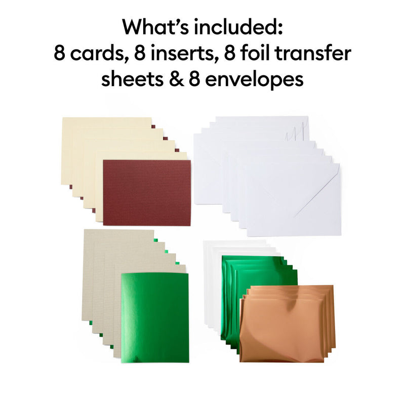 Cricut Joy Foil Insert Cards, Cameron A2 (10,8 x 14 cm), 8-pack