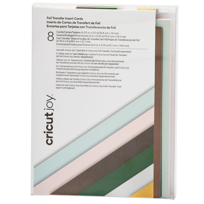 Cricut Joy Foil Insert Cards, Forest Grove, A2 (10,8 x 14 cm), 8-pack