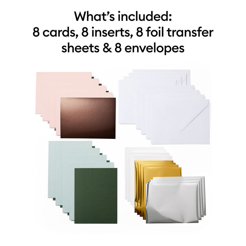 Cricut Joy Foil Insert Cards, Forest Grove, A2 (10,8 x 14 cm), 8-pack