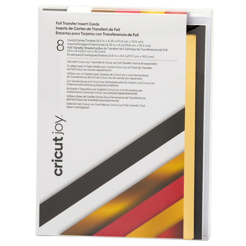 Cricut Joy Foil Transfer Insert Cards, Royal Flush - A6 (11,5 x 16 cm), 8-pack