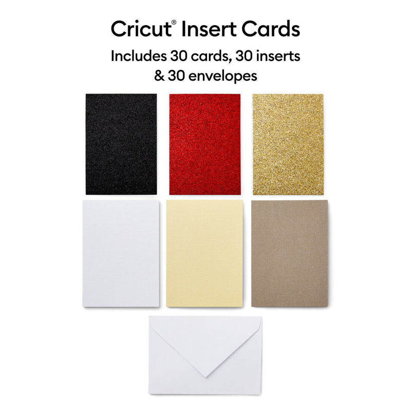 Cricut Insert Cards Glitz & Glam R40, 30-pack (12 x 17 cm)