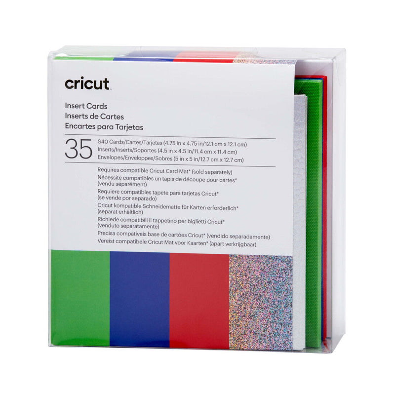 Cricut Insert Cards Rainbow S40, 12x12 cm, 35-pak