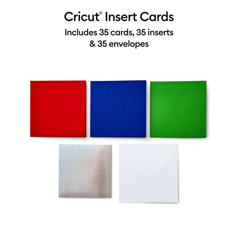 Cricut Insert Cards Rainbow S40, 12x12 cm, 35-pak