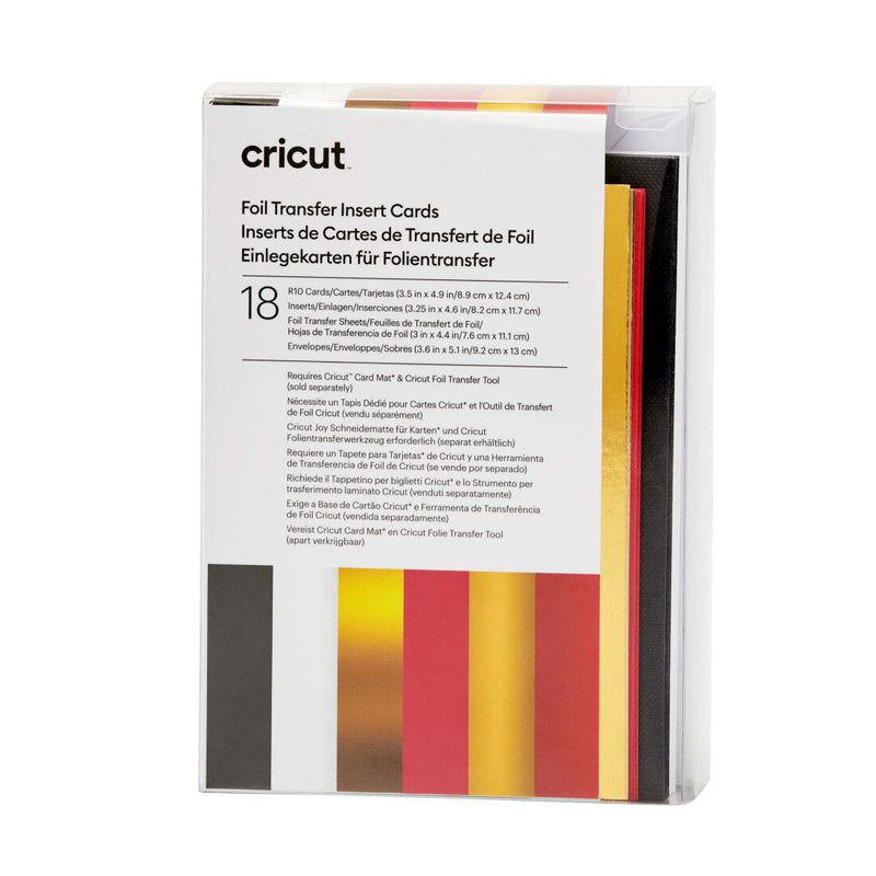 Cricut Foil Transfer Insert Cards, Royal Flush - R10 (18-pakning)