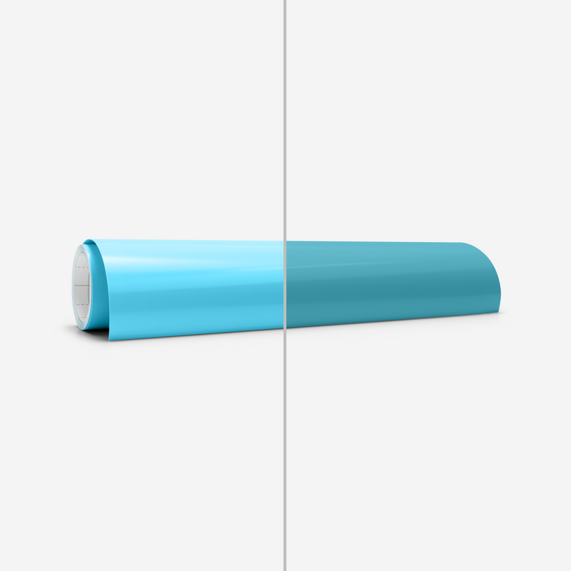 Cricut Color Change Vinyl, kald-aktivert permanent 30x60 cm (blå-turkis)