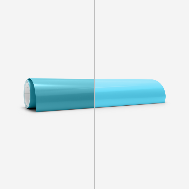 Cricut Color Change Vinyl Hot Permanent 30x60 cm (turkis - lyseblå)