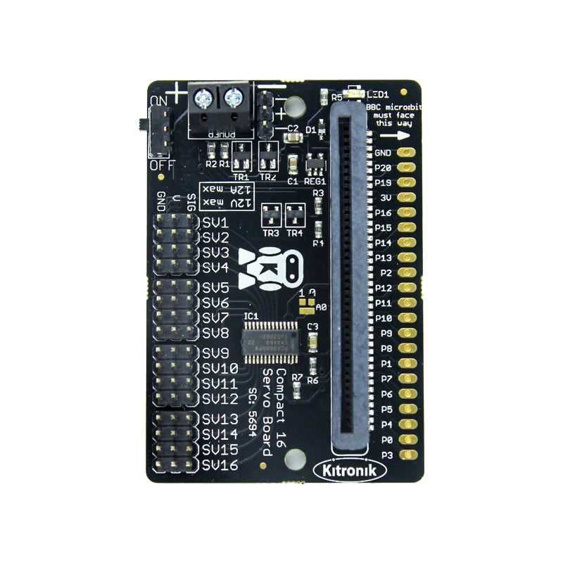 Compact 16 Kitronik Compact 16 Servo Driver Board for the BBC micro:bit