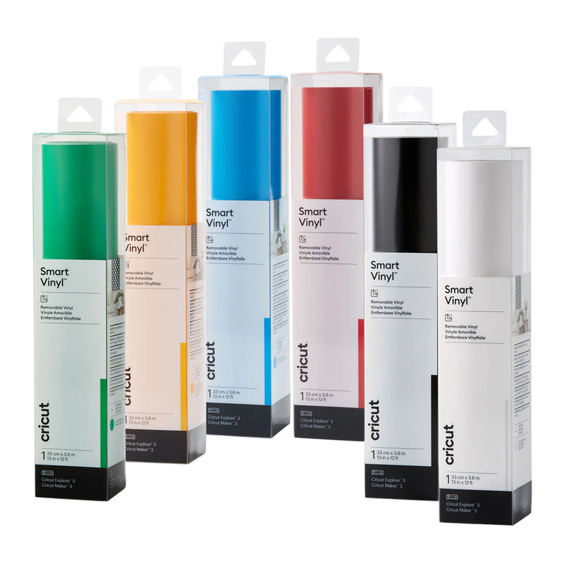 Cricut Smart Vinyl Removable 33x91cm Bundle (6 stk)