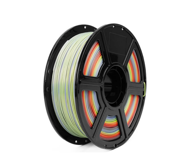 FlashForge 1.75 mm PLA Silke 3D Printing Filament 1kg Regnbue
