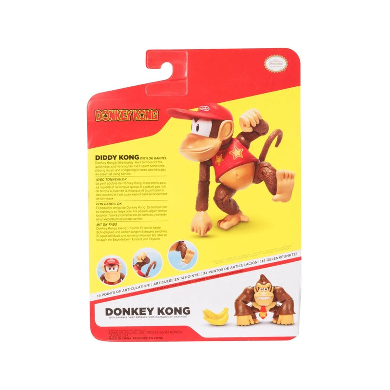 Diddy Kong with DK Barrel (4 Inch Figure)
