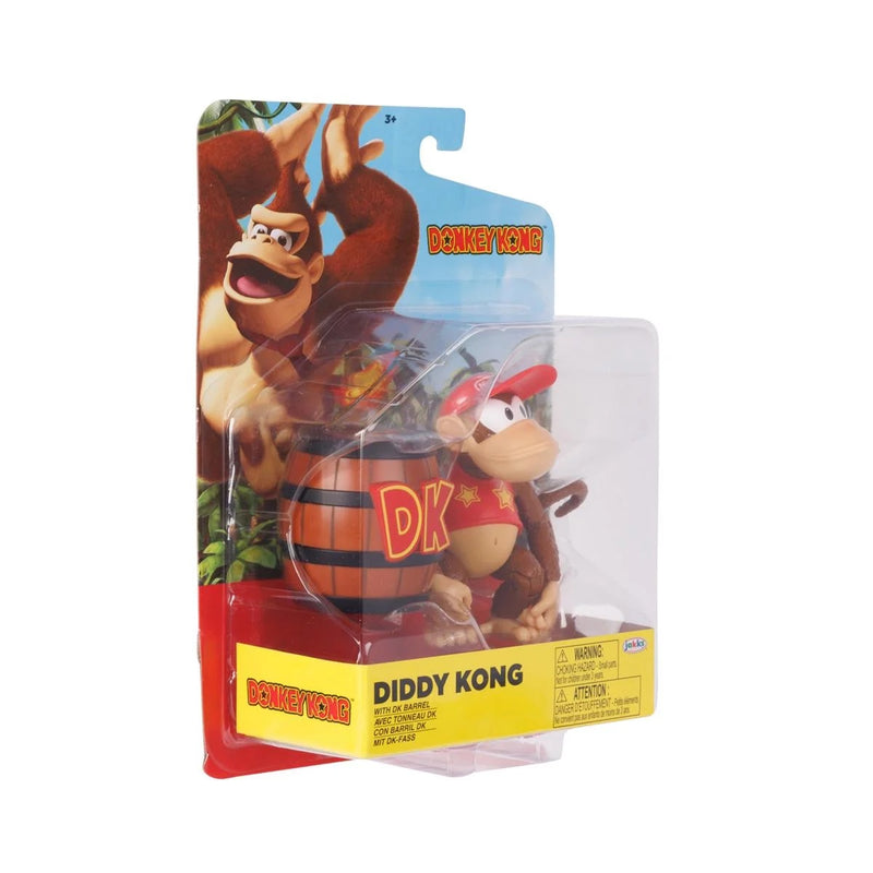 Diddy Kong with DK Barrel (4 Inch Figure)