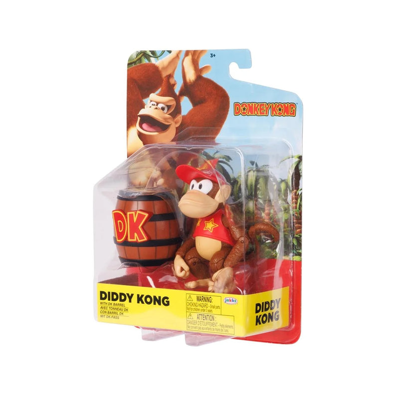 Diddy Kong with DK Barrel (4 Inch Figure)