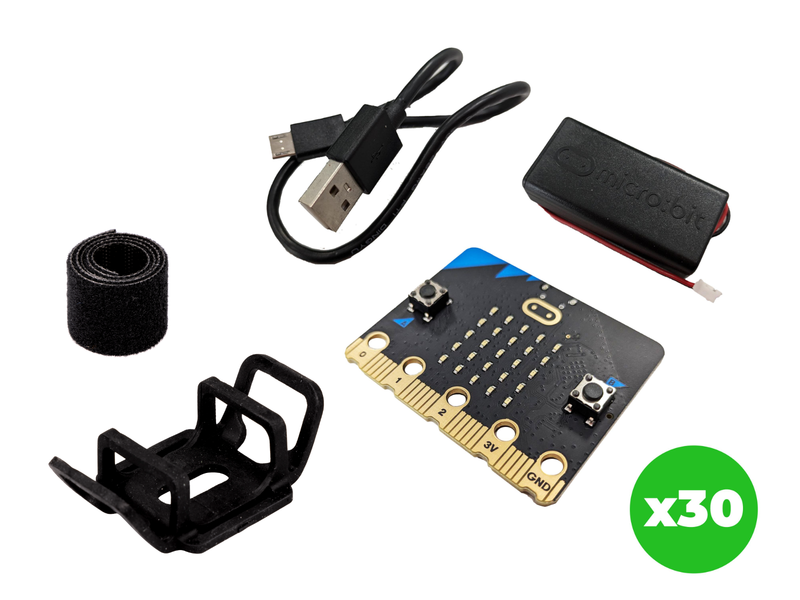 micro:bit V2.21 - Next Gen Classroom Pack (30 stk micro:bit + armbånd)
