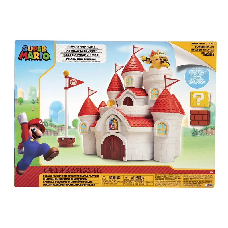 Super Mario Mushroom Kingdom Castle (2.5 Inch Deluxe Playset)