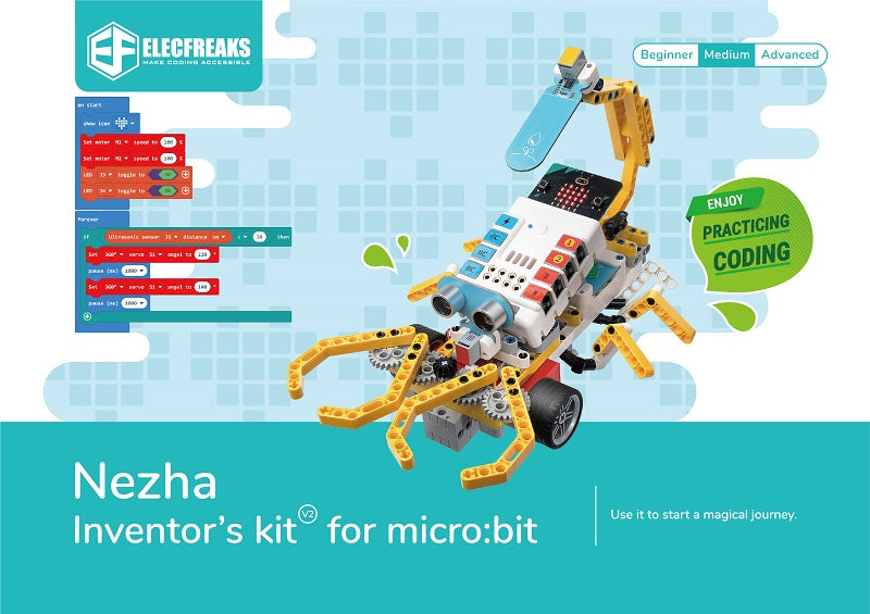 Nezha Inventor's kit for micro:bit v2 (25 prosjekter)