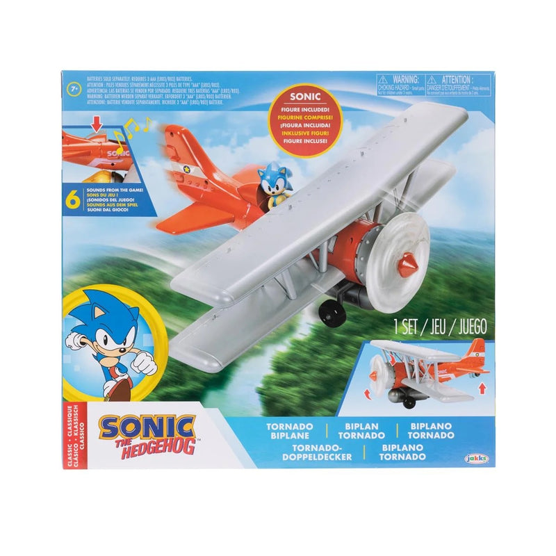 Sonic the Hedgehog Tornado Biplane (2.5 Inch Playset)