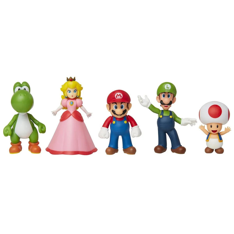 Super Mario Figurer 5 Pack, Mario & Friends