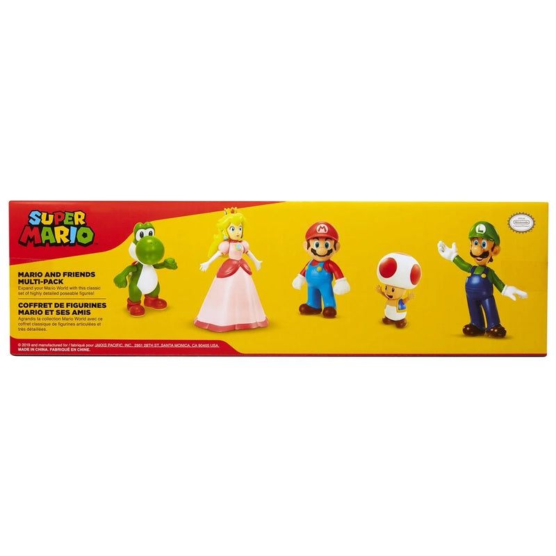 Super Mario Figurer 5 Pack, Mario & Friends