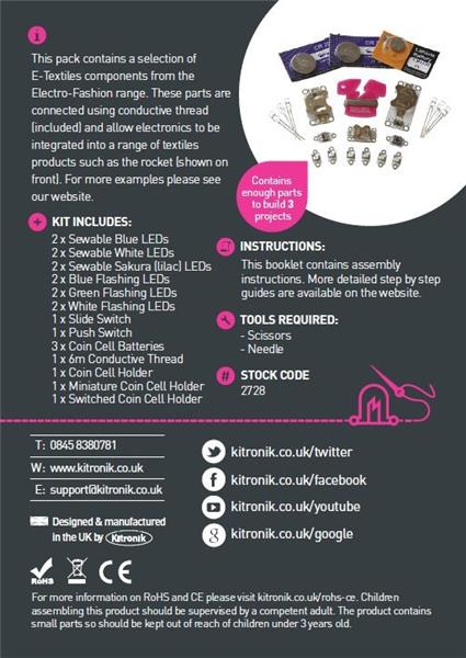 Electro-Fashion Deluxe E-Textiles Pack