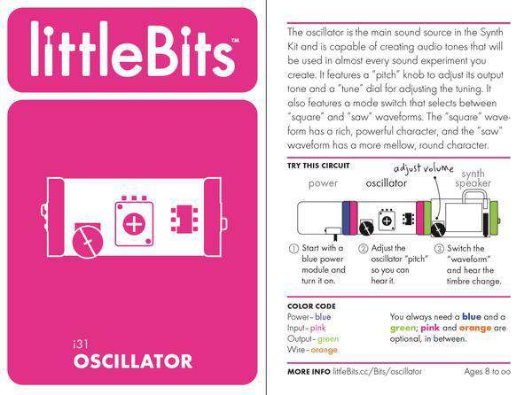 littleBits Oscillator