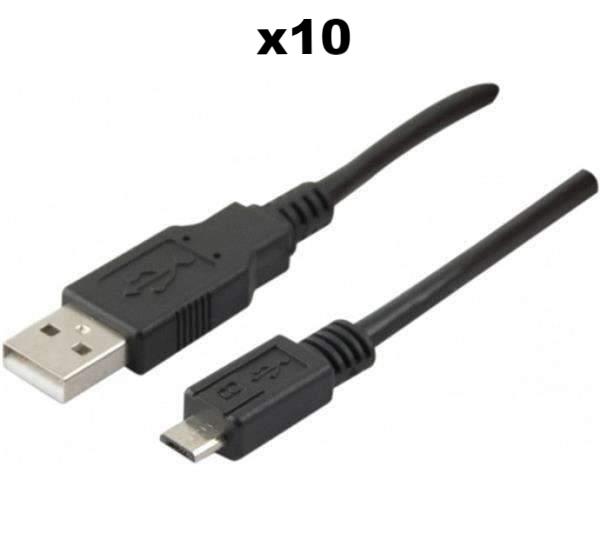 USB 2.0 til Micro USB kabel (10 pakk)