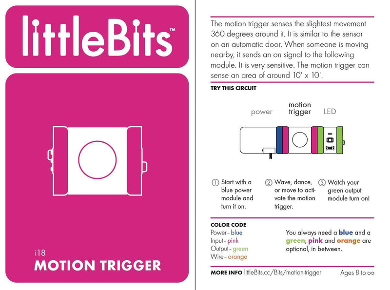 littleBits Motion Trigger