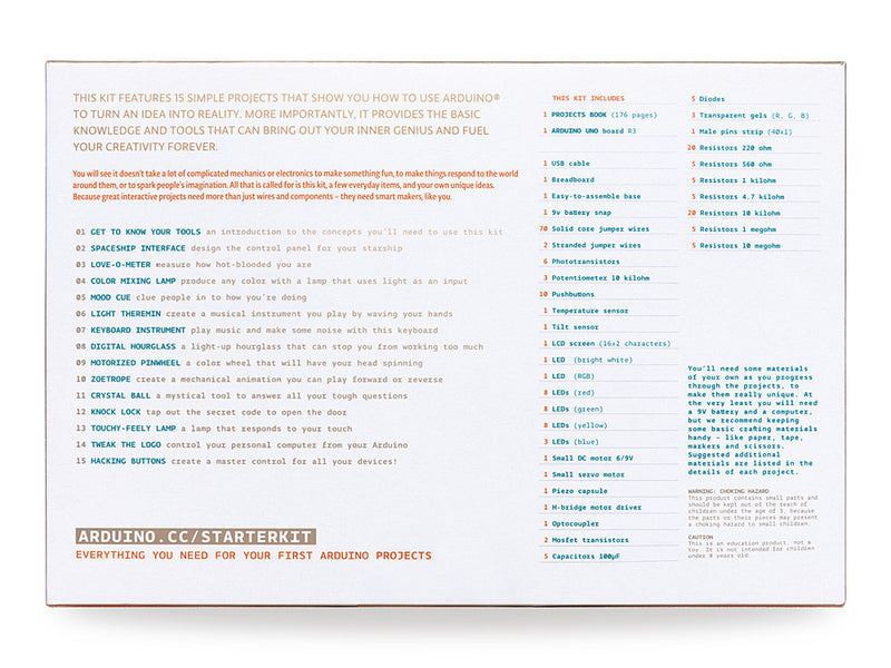 Arduino Klassesett - 5 x Arduino Official Starter Kit