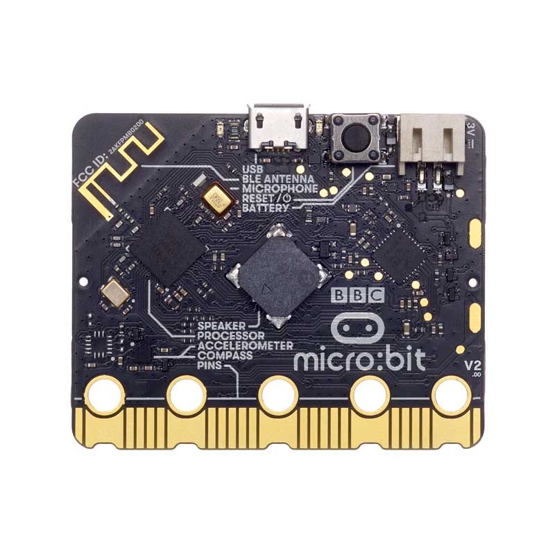 BBC micro:bit v2 Go startpakke (inkl USB-kabel og batteriholder)