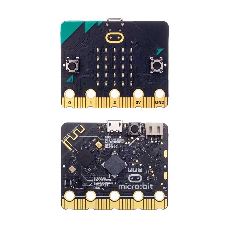 BBC micro:bit v2 Go startpakke (inkl USB-kabel og batteriholder)