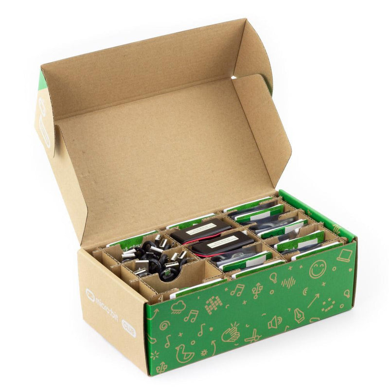 BBC micro:bit v2 Club Kit 10 stk (inkl USB-kabel og batteri med holder)