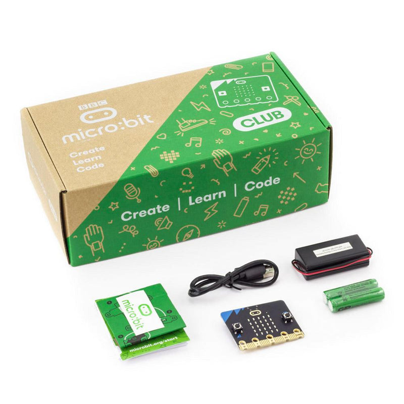 BBC micro:bit v2 Club Kit 10 stk (inkl USB-kabel og batteri med holder)