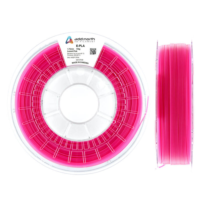Add:North 1.75mm E-PLA 3D Printing Filament 750g (Lucent Pink)