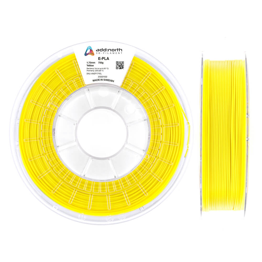 Add:North 1.75mm E-PLA 3D Printing Filament 750g (Yellow)