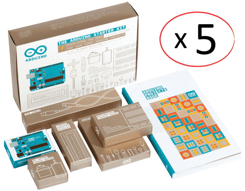 Arduino Klassesett - 5 x Arduino Official Starter Kit
