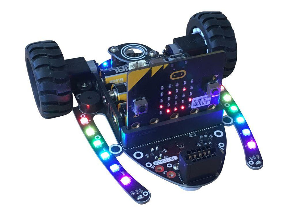 Klassesett 4tronix bit:bot XL Robot for BBC micro:bit med avstandssensor (10 stk)