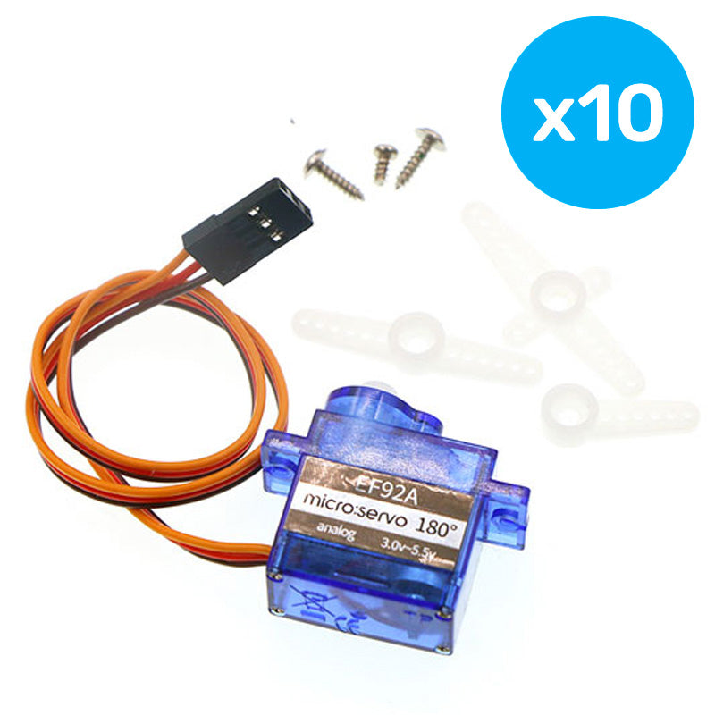 Miniservo 180 grader (10 stk)