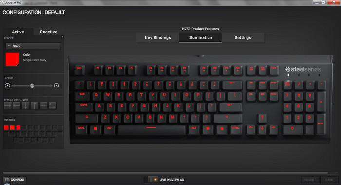 SteelSeries Apex M750 TKL Mechanical Gaming tastatur (Nordic Layout)